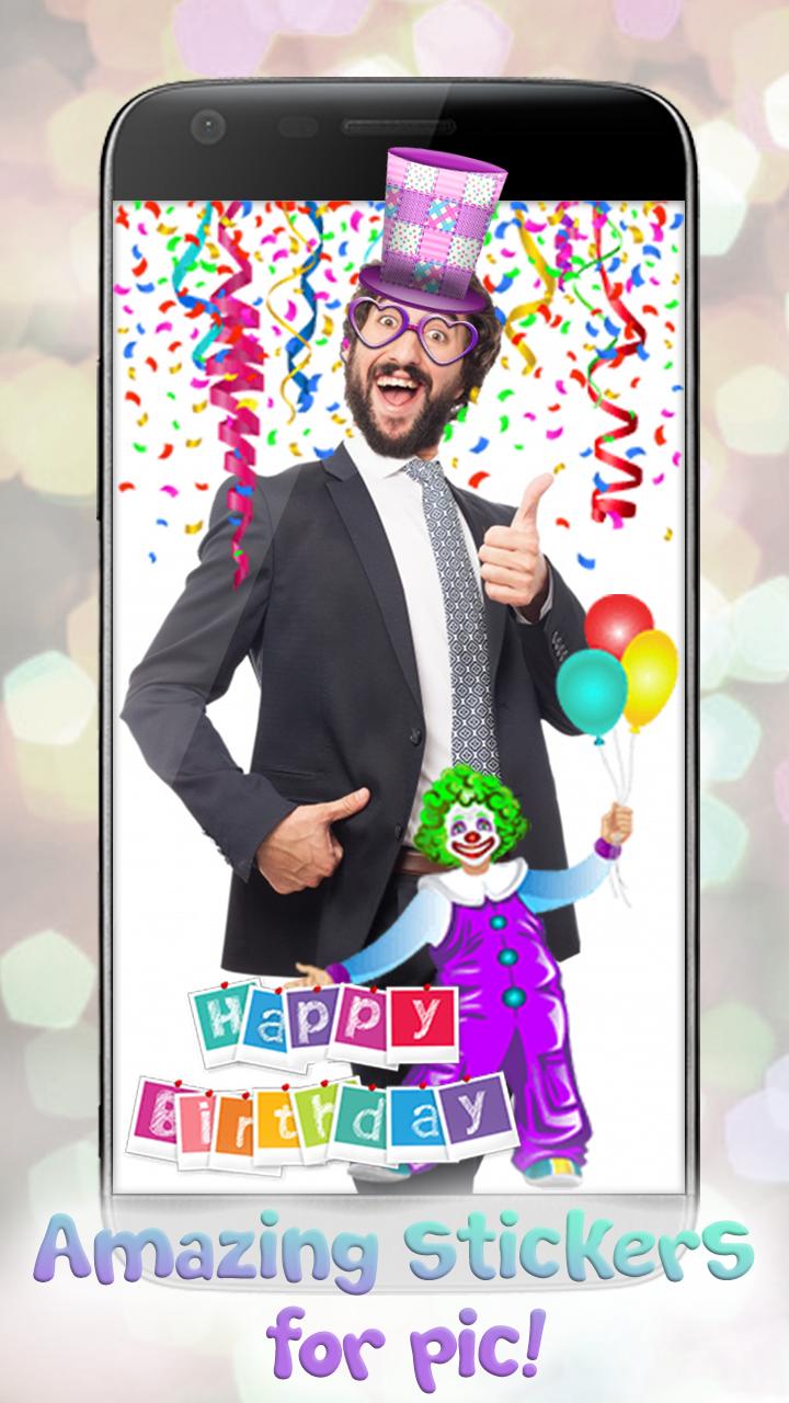 Android 用の お 誕生 日 おめでとう 画像加工ソフト バースデー ステッカー Apk をダウンロード