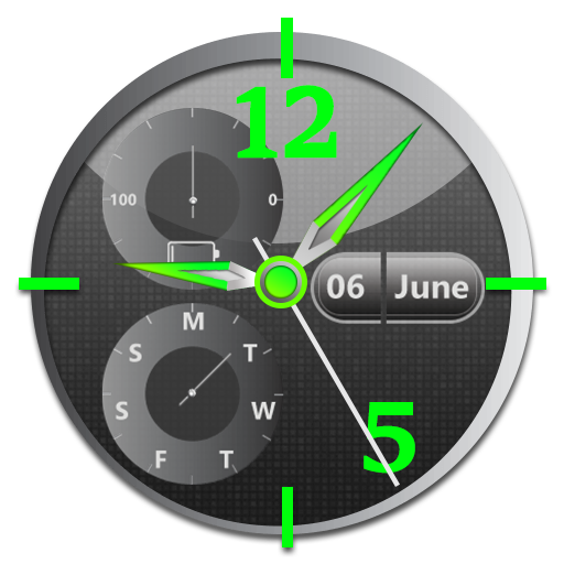 時計 壁紙 アプリ - ライブ 壁紙  動く アナログ 時計