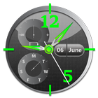 Live Clock Wallpaper App icône