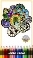 Mandala Coloriage pour Adultes Affiche
