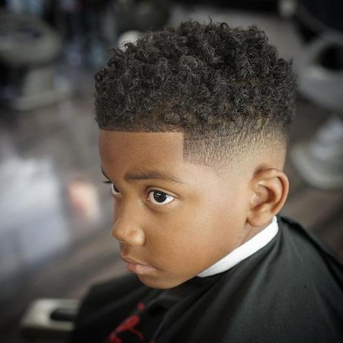 haircuts for black boys with curly hair