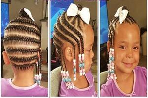 Braided Hair Style - Braids Hairstyle for Child پوسٹر