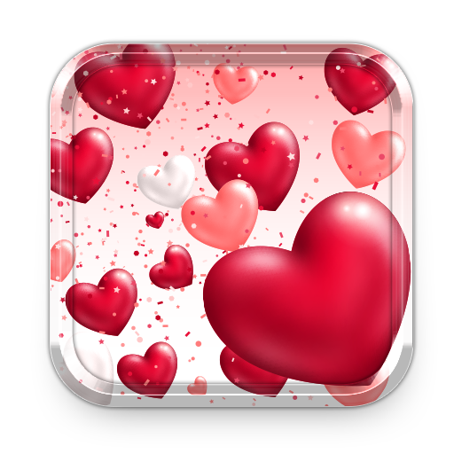 3D сердца живые обои и романтические фоны