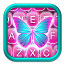Neon Butterfly Keyboard Theme APK