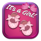 Baby Shower Cards for Girls: Greeting & Invitation icon