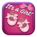 Baby Shower Cards for Girls: Greeting & Invitation-icoon