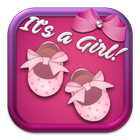 Baby Shower Cards for Girls: Greeting & Invitation icône