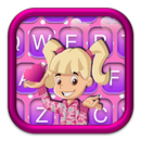 Clavier mignon pour fille et thèmes brillants APK