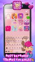 Kızlar için sevimli klavyeler ve köpüklü temalar Ekran Görüntüsü 3