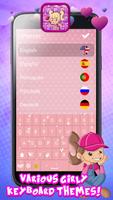 Cute Keyboards for Girls with Glitter Themes syot layar 2