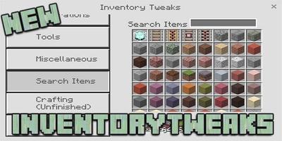 Addon InventoryTweaks For Minecraft PE plakat