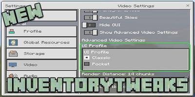 Addon InventoryTweaks For Minecraft PE screenshot 1