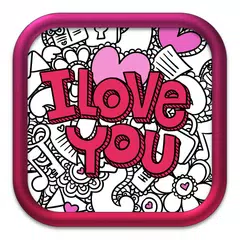 Love Coloring Book Pages with Romantic Drawings APK download