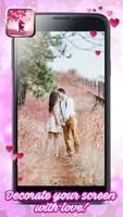 Amor romântico fundo animado com corações imagem de tela 3