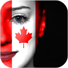 Canada Flag-Face Masquerade ไอคอน