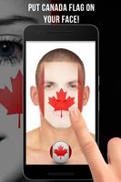 Canada Flag-Face Masquerade پوسٹر