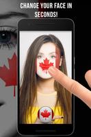 Canada Flag-Face Masquerade ภาพหน้าจอ 1