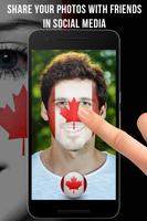 Canada Flag-Face Masquerade imagem de tela 2