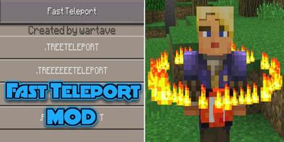 Poster Mod Fast Teleport for MCPE