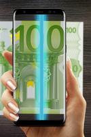 Detect counterfeit banknote - fake money постер