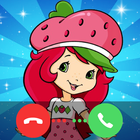 Strawberry Fake Call Simulator icône