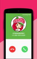 Strawberry Fake Call Simulator Affiche