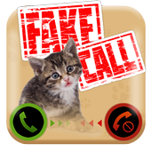 Fake Call From Cat icon