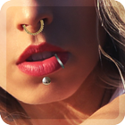 fake piercing photo icon