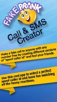 Fake Prank Call & SMS Creator Affiche