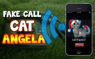 Fake Call Cat Angela capture d'écran 1