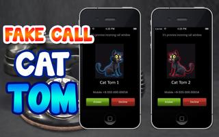 Fake Call Cat Tom الملصق