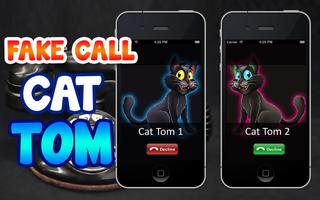 Fake Call Cat Tom تصوير الشاشة 1