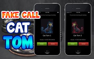 Fake Call Tom Cat captura de pantalla 2