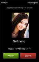 Fake Call Girlfriend Boyfriend تصوير الشاشة 1