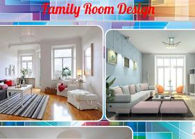 Family Room Design Affiche