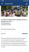 Franklin & Marshall Events ภาพหน้าจอ 1