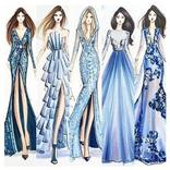 fashion design flat sketch