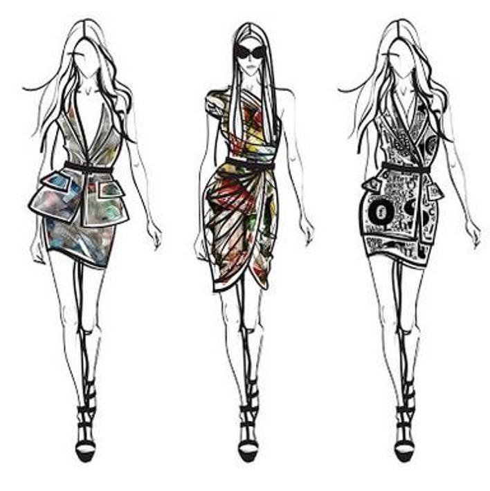 fashion design flat sketch for Android - APK Download