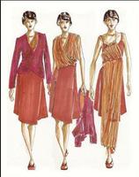 Fashion Designing Sketches Affiche