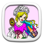 Fashion: Girls Coloring Games иконка