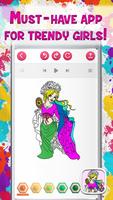 Fashion: Girls Coloring Games capture d'écran 1