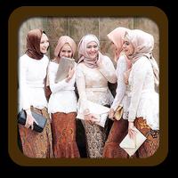 Indonesian Kebaya Fashion Hijab Affiche