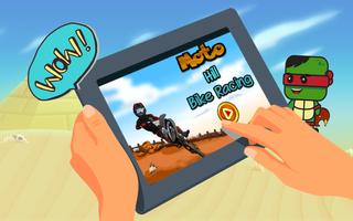ninJA Bike hiLL Racing Turtle Kids Game स्क्रीनशॉट 3