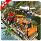Tractor construction Transport icon