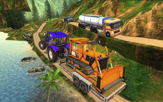 Tractor construction Transport syot layar 2