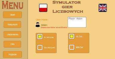 Symulator Gier Liczbowych الملصق