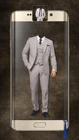 Men Suit Photo Montage پوسٹر