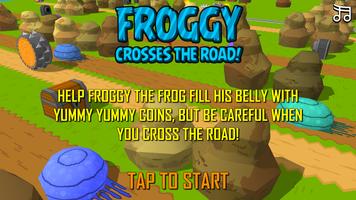 Froggy Road Crossing Free الملصق