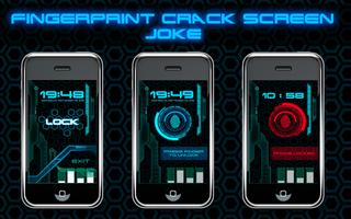 Fingerprint Crack Screen Joke ポスター