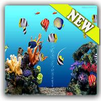 fish live wallpaper 3d aquarium background hd 2018 Affiche